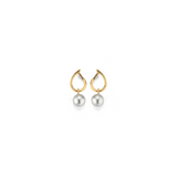 South Sea Pearl and Gold Earrings
