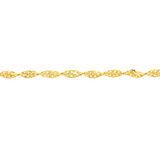 Gold Twisted Dorica Anklet