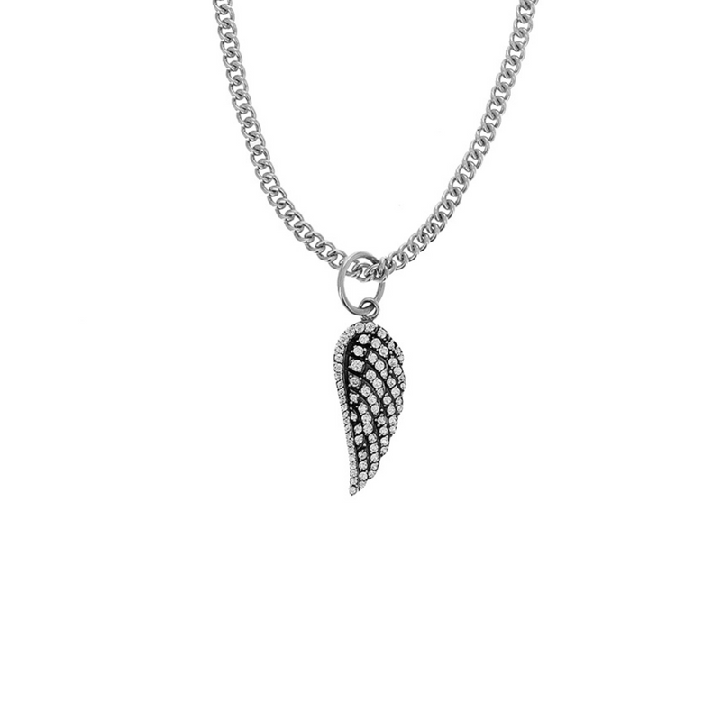 Pave CZ Wing Pendant - Danielle B.