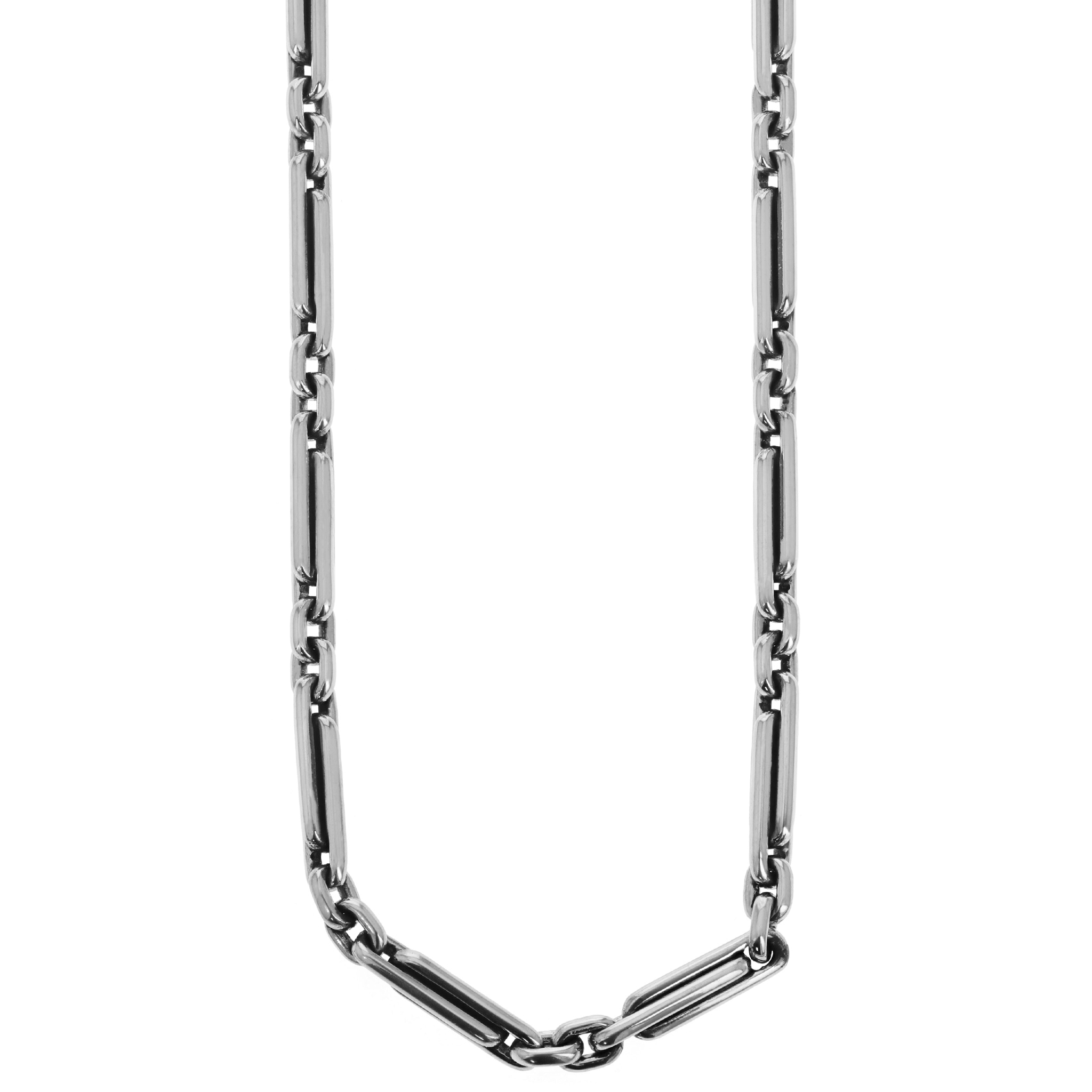 Large Paperclip Necklace with T-Bar & Toggle