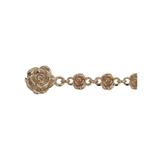 10kt Gold Rose Motif Chain Bracelet - Danielle B.