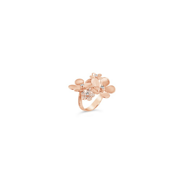 Minuette 18kt Rose Gold Ring with Diamonds