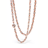 White and Rose Gold Necklace with Diamond