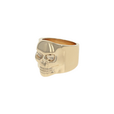 10kt Gold Small Classic Skull Ring