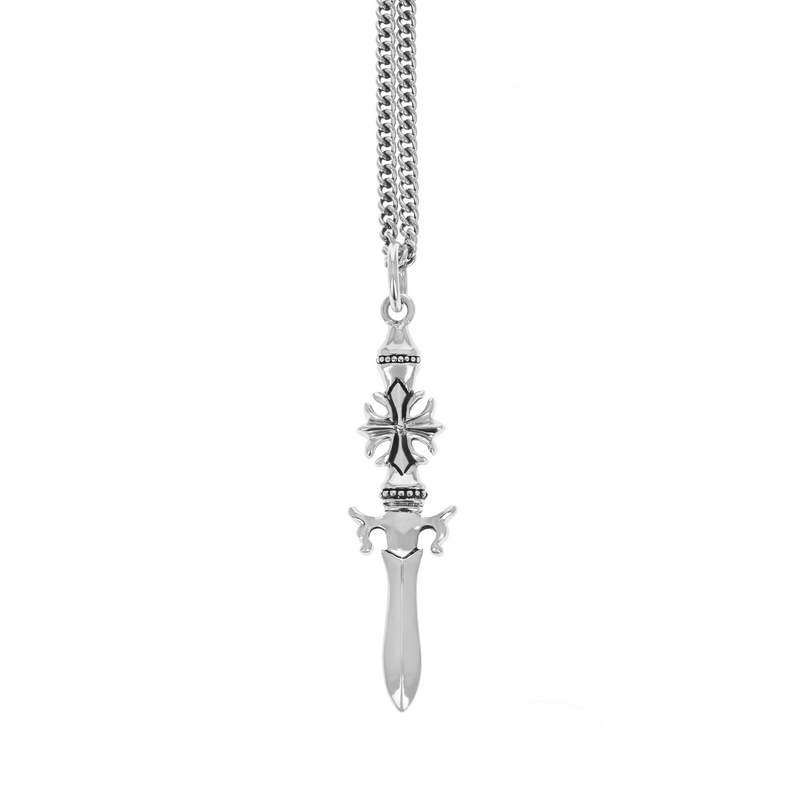 Dagger Pendant with Gothic Cross