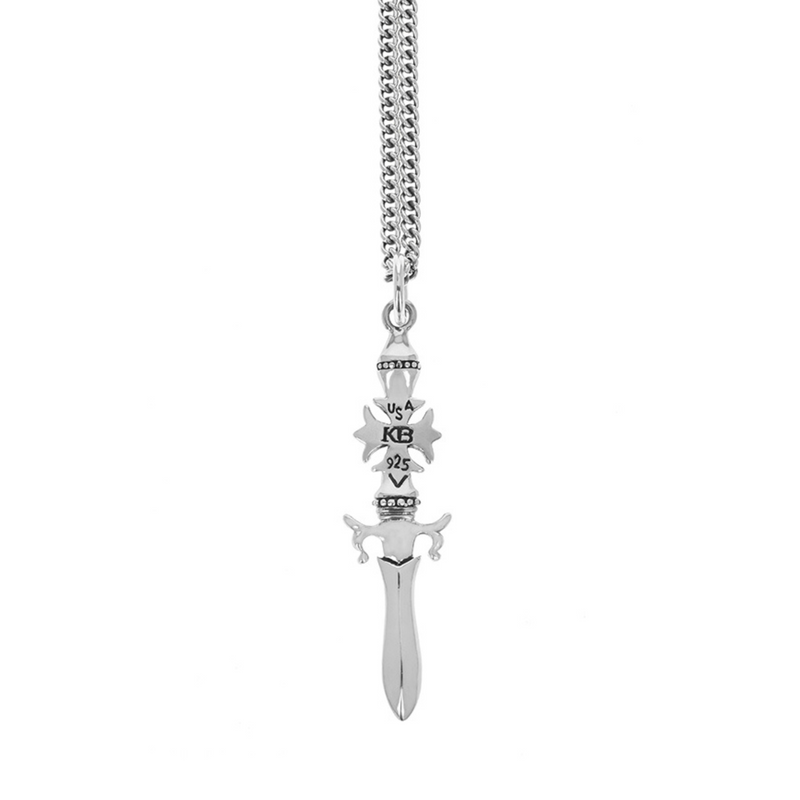 Dagger Pendant with Gothic Cross