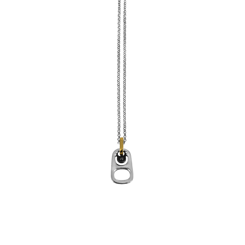 Small Pop Top Pendant with 18k Gold Bail
