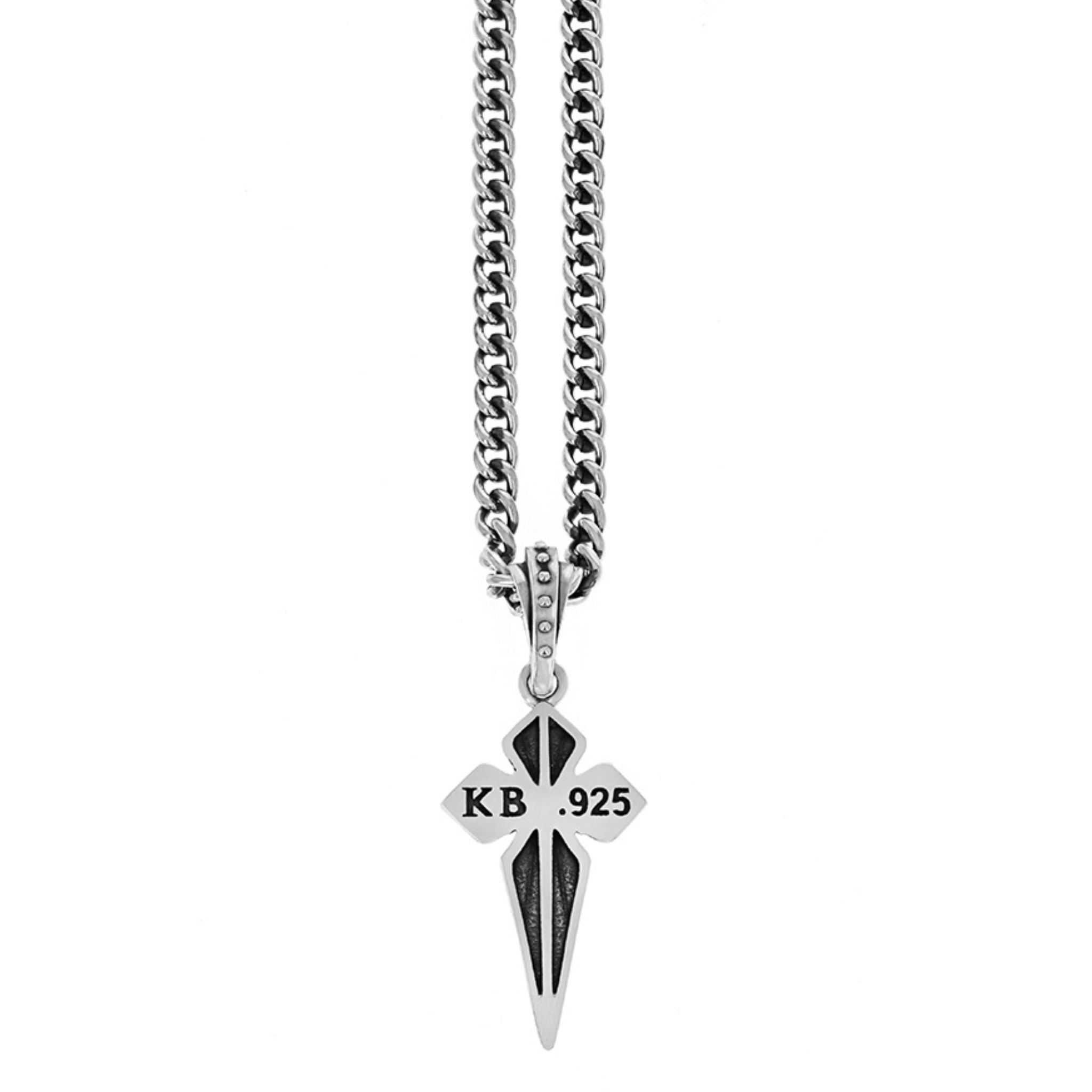 Pointed MB Cross Pendant