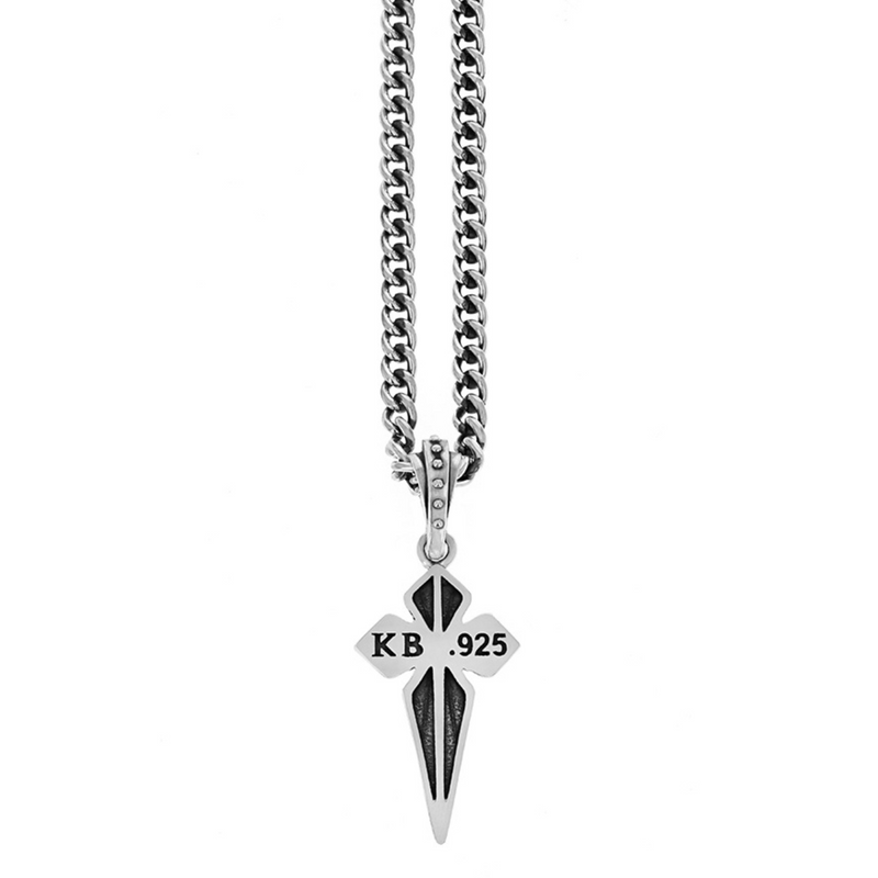 Pointed MB Cross Pendant