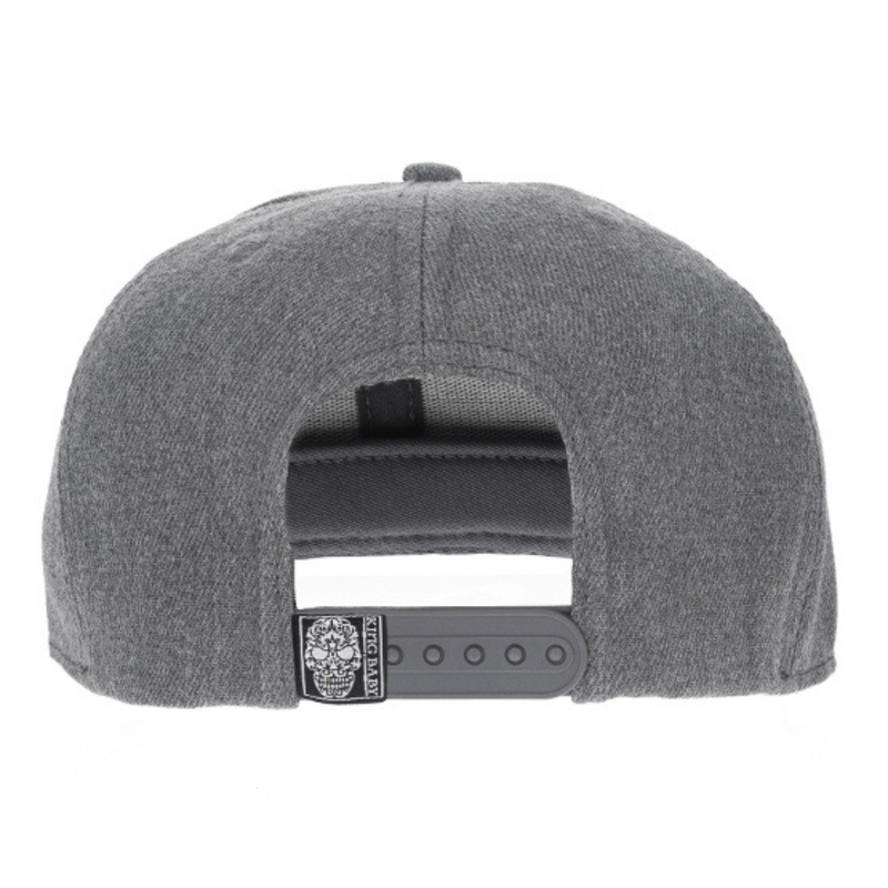 Grey Baroque Skull Hat