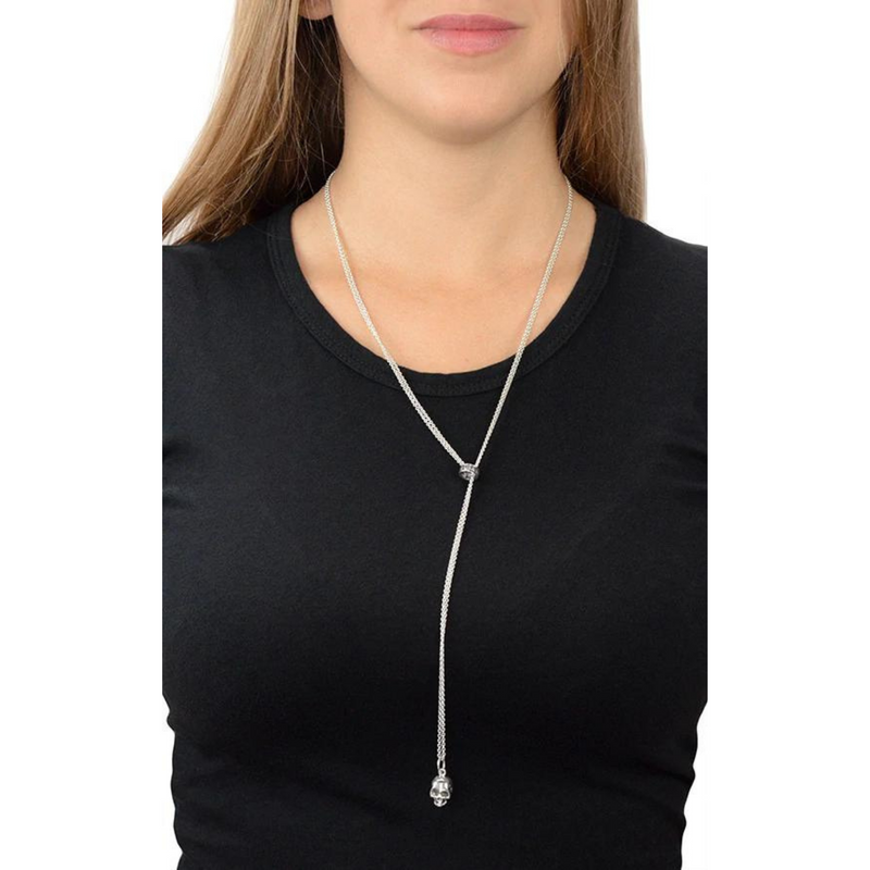 Bolero Necklace with Hamlet Skull