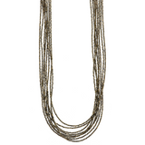 Eight Strand Pyrite Necklace