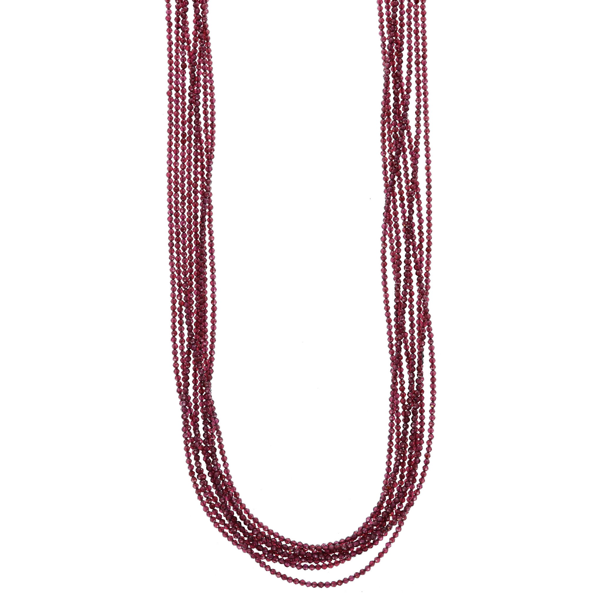 Eight Strand Garnet Necklace