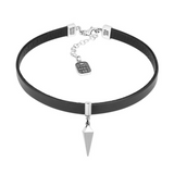 Leather Choker with Pyramid Spike