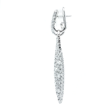 Diamond Pavé Openwork Marquise Drop Earrings in White Gold - Danielle B.