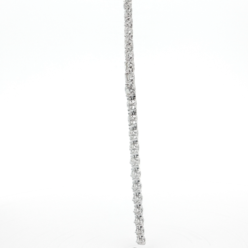 Asymmetrical Graduated Diamond Lariat Necklace - Danielle B.