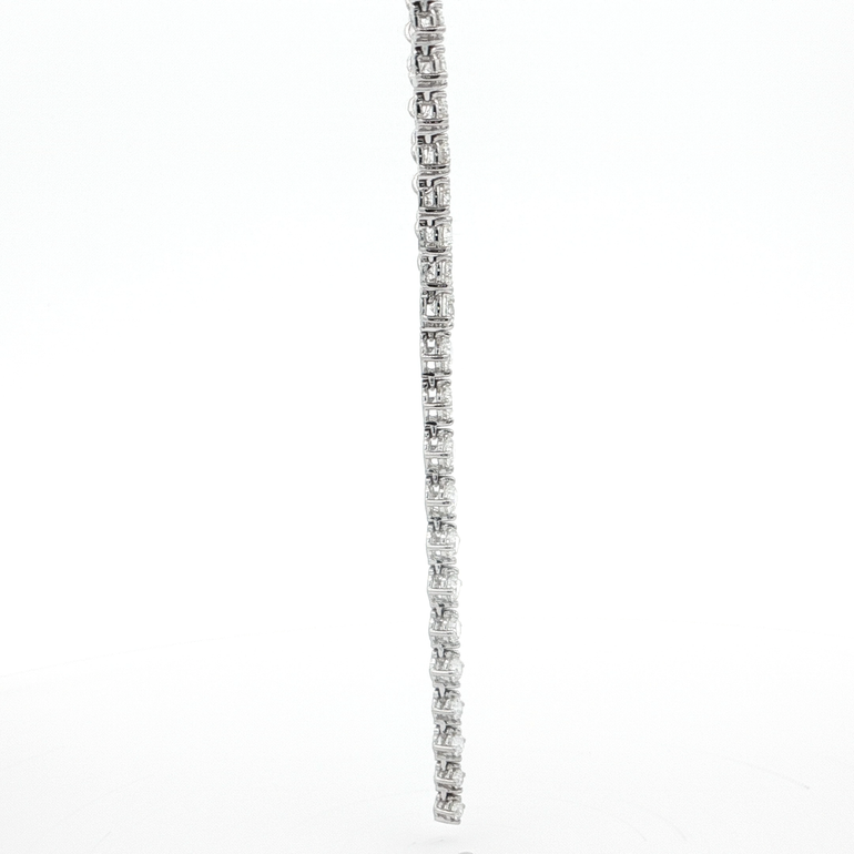 Asymmetrical Graduated Diamond Lariat Necklace - Danielle B.