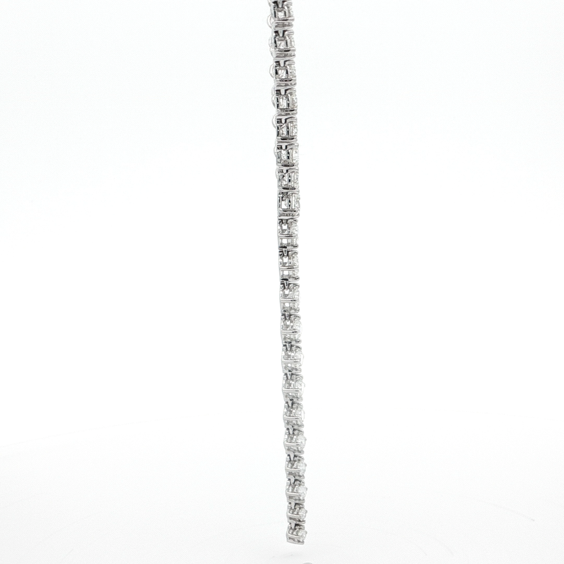 Asymmetrical Graduated Diamond Lariat Necklace - Danielle B.