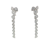Pear-shape cluster drop diamond earrings - Danielle B.
