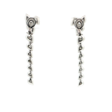 Pear-shape cluster drop diamond earrings - Danielle B.