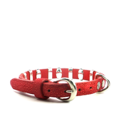 Red Textured Beaded Bracelet with Metallic Accents - Danielle B.