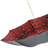 Knuckleduster Umbrella with Red Animal Print