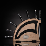 Tempest Handle - Chef Knife Set with Red Maple Display
