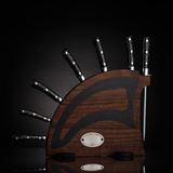 Tempest Handle - Chef Knife Set with Black Walnut Display