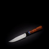 Ironwood Handle - Gourmet Steak Knife Set with Black Walnut Display