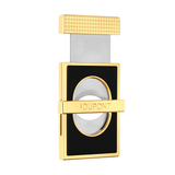 Perfect Cut Gold and Black Cigar Cutter