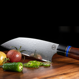 Ironwood Handle - Gourment Chef Knife Set with Black Walnut Display