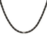 Carbon Fiber, Ceramic and Diamond Necklace