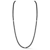 Carbon Fiber, Ceramic and Black Diamond Necklace