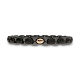 Anacondino Black Ceramic Bracelet with Single Section of 18kt Rose Gold