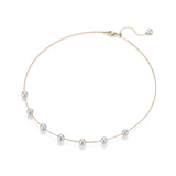 Akoya Pearl and Gold Choker