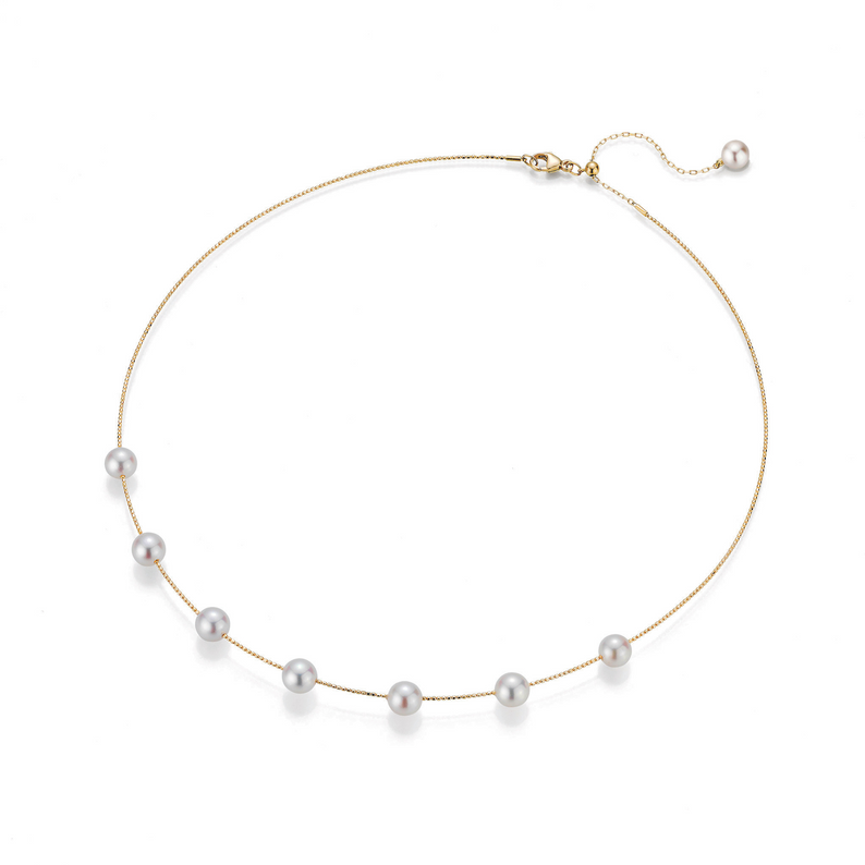 Akoya Pearl and Gold Choker