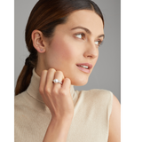 South Sea Pearl and Gold Ring With Diamonds