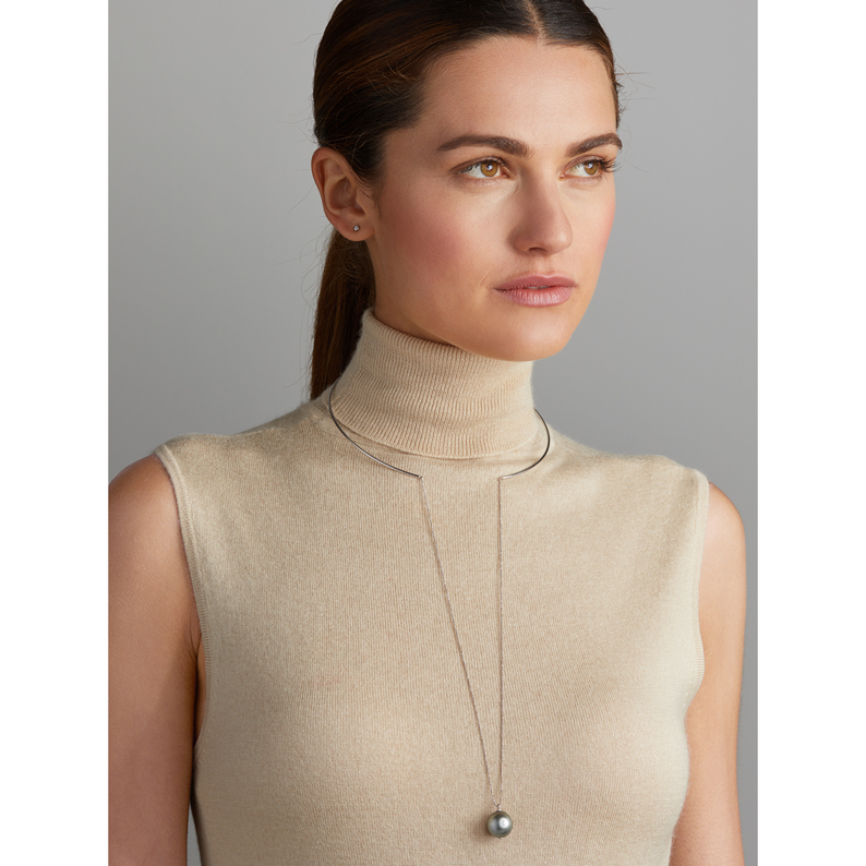 Tahiti Pearl and Gold Necklace