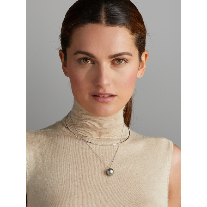 Tahiti Pearl and Gold Necklace