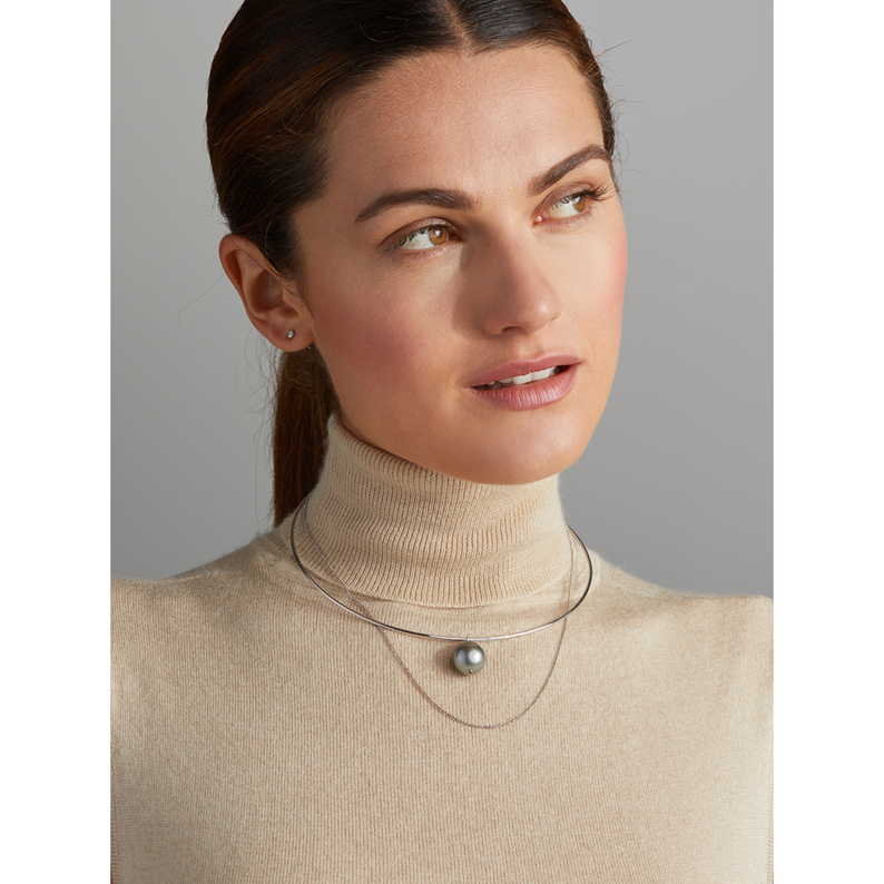 Tahiti Pearl and Gold Necklace