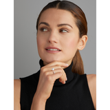 Open Ring with Akoya Pearl and Diamonds - Danielle B.