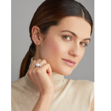 South Sea Pearl and Gold Ring With Diamonds