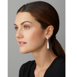 South Sea Pearl, Agate and Gold Earrings With Diamonds