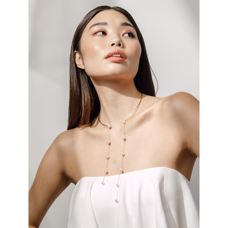 Akoya Pearl and Gold Choker