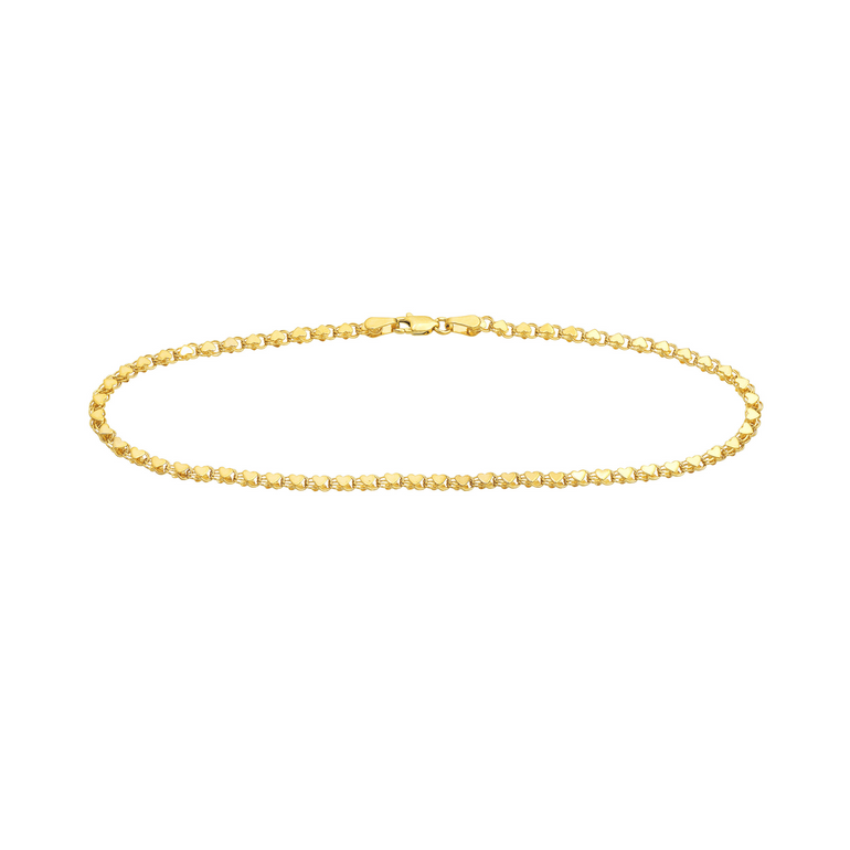 Gold Heart Anklet