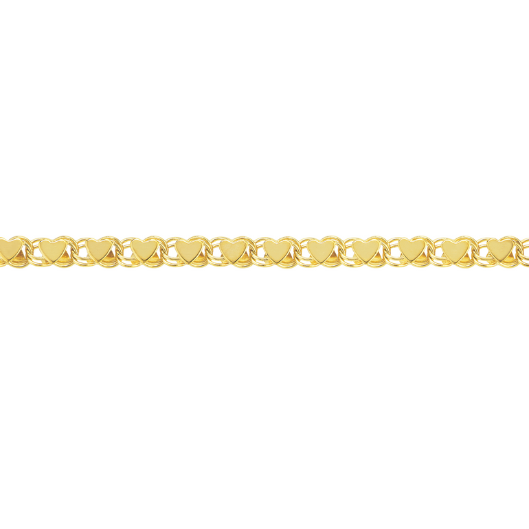 Gold Heart Anklet