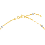 Gold Anklet with Disco Beads