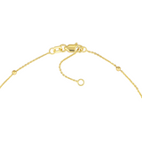 Gold Anklet with Gold Beads