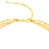 Triple Strand Gold Anklet