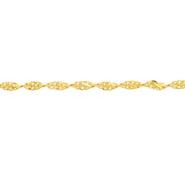 Gold Twisted Dorica Anklet